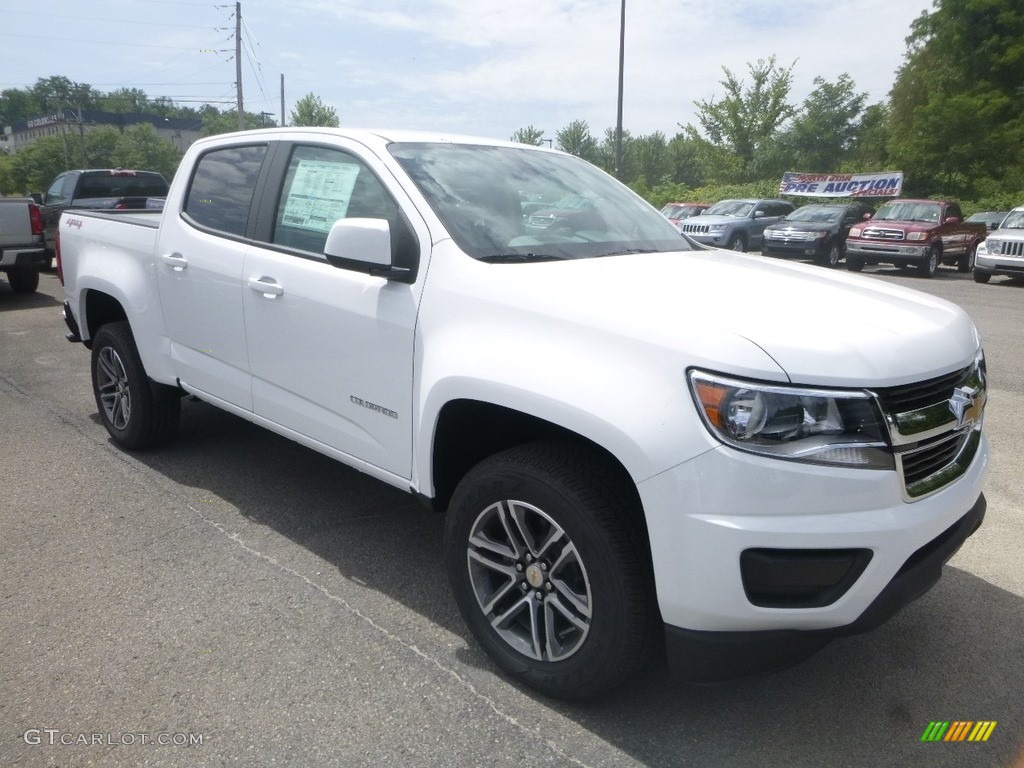 Summit White 2020 Chevrolet Colorado WT Crew Cab 4x4 Exterior Photo #134691036