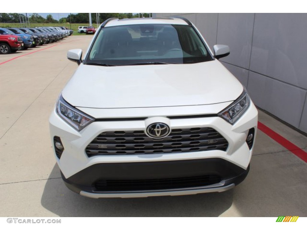 2019 RAV4 Limited - Blizzard White Pearl / Black photo #3