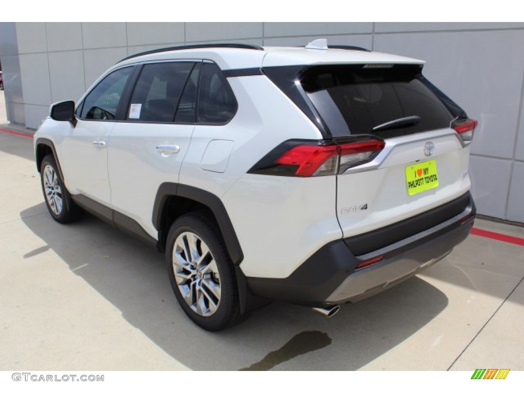 2019 RAV4 Limited - Blizzard White Pearl / Black photo #6