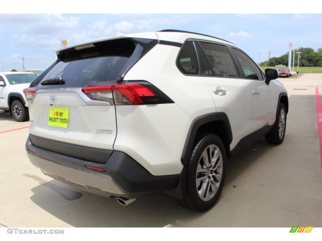 2019 RAV4 Limited - Blizzard White Pearl / Black photo #8