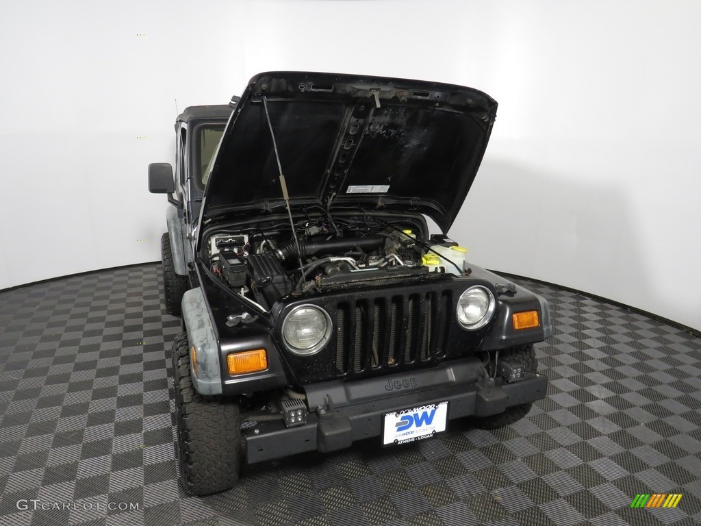 2002 Wrangler Sport 4x4 - Black / Camel Beige photo #5