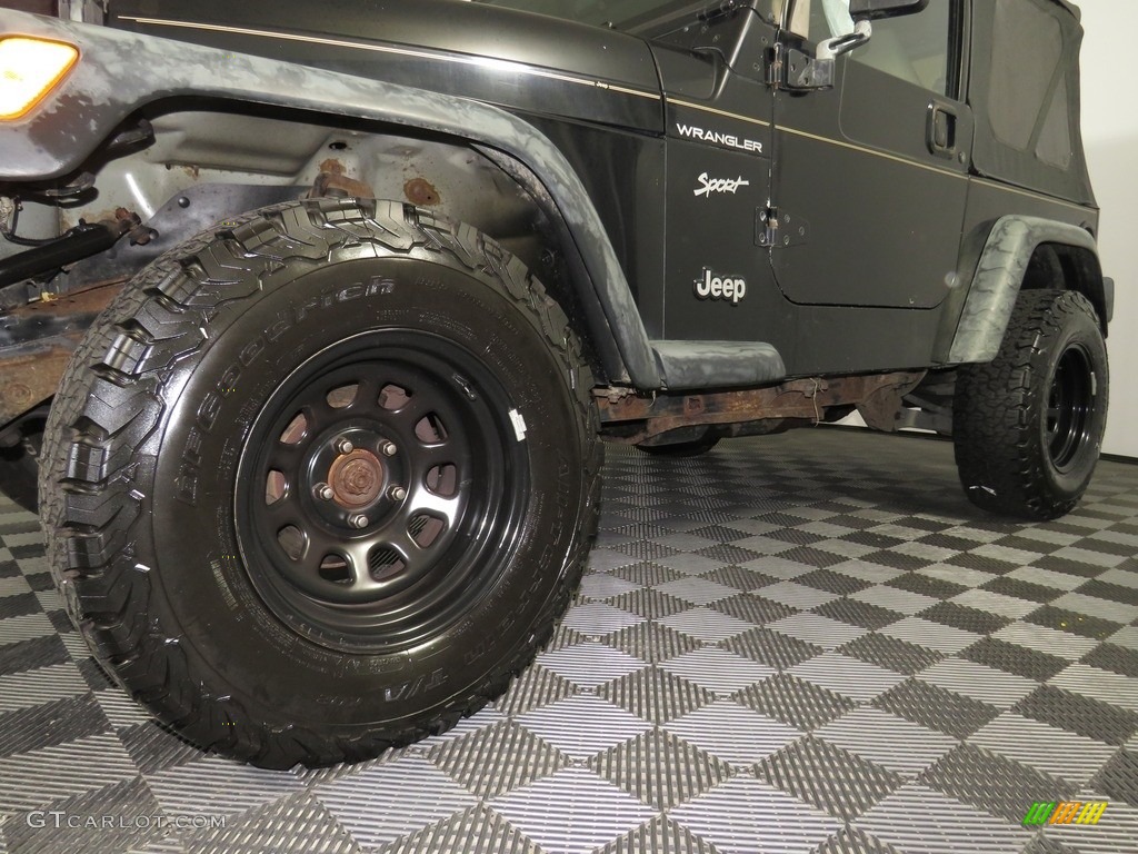 2002 Wrangler Sport 4x4 - Black / Camel Beige photo #8