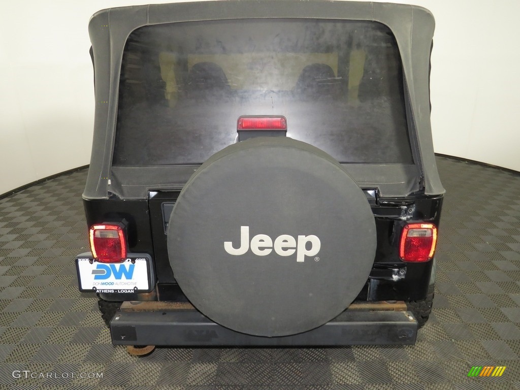 2002 Wrangler Sport 4x4 - Black / Camel Beige photo #11
