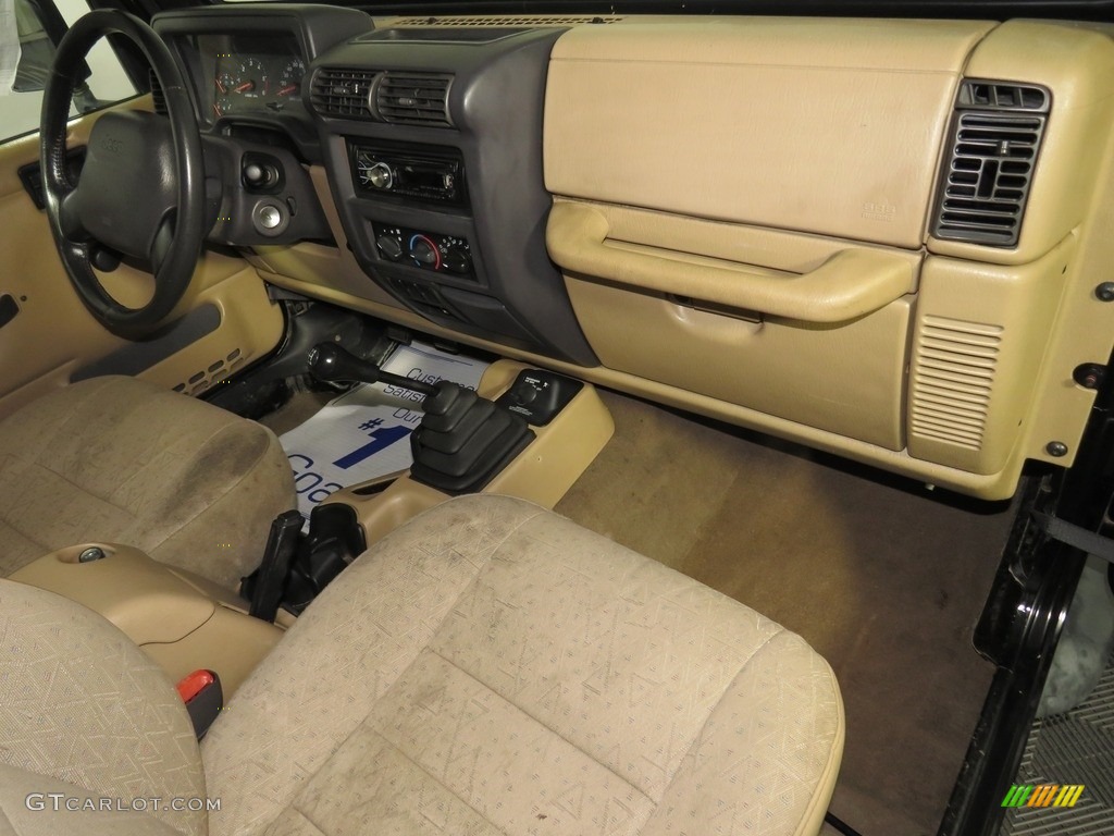 2002 Wrangler Sport 4x4 - Black / Camel Beige photo #22