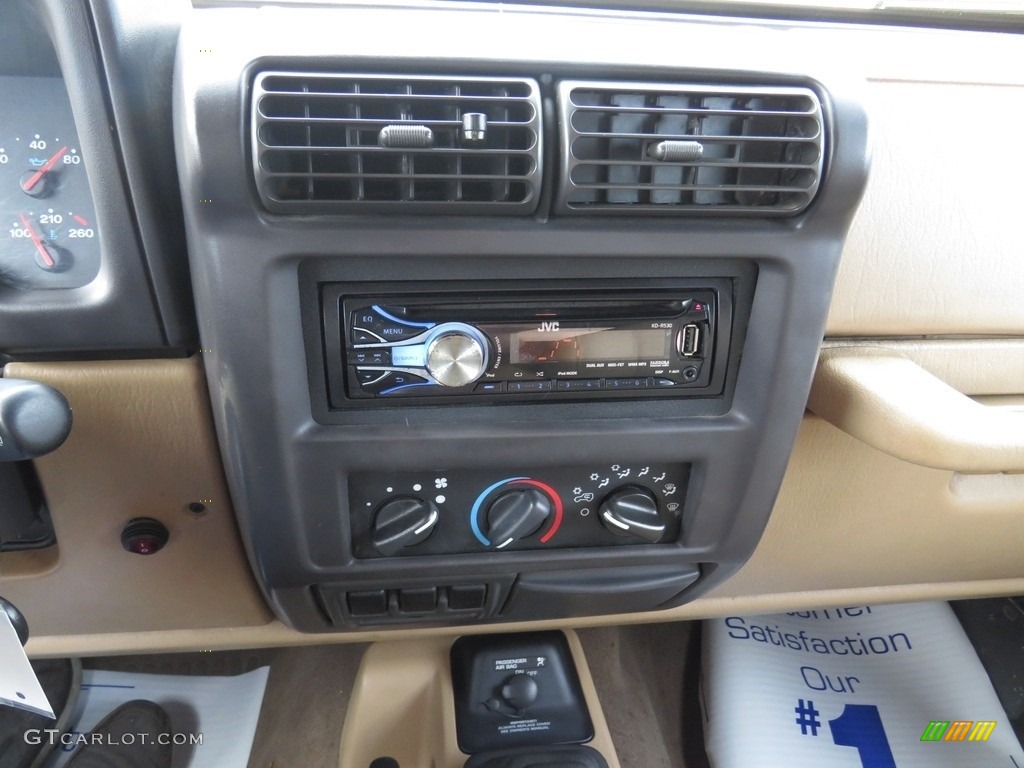 2002 Wrangler Sport 4x4 - Black / Camel Beige photo #28
