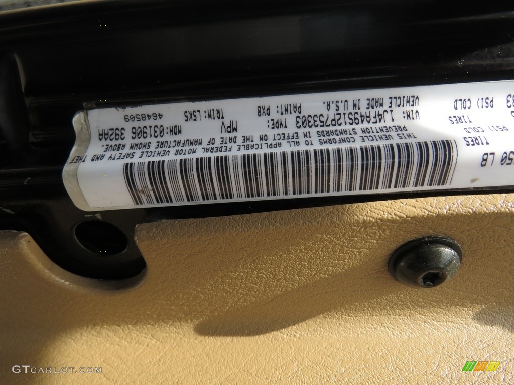 2002 Wrangler Sport 4x4 - Black / Camel Beige photo #32