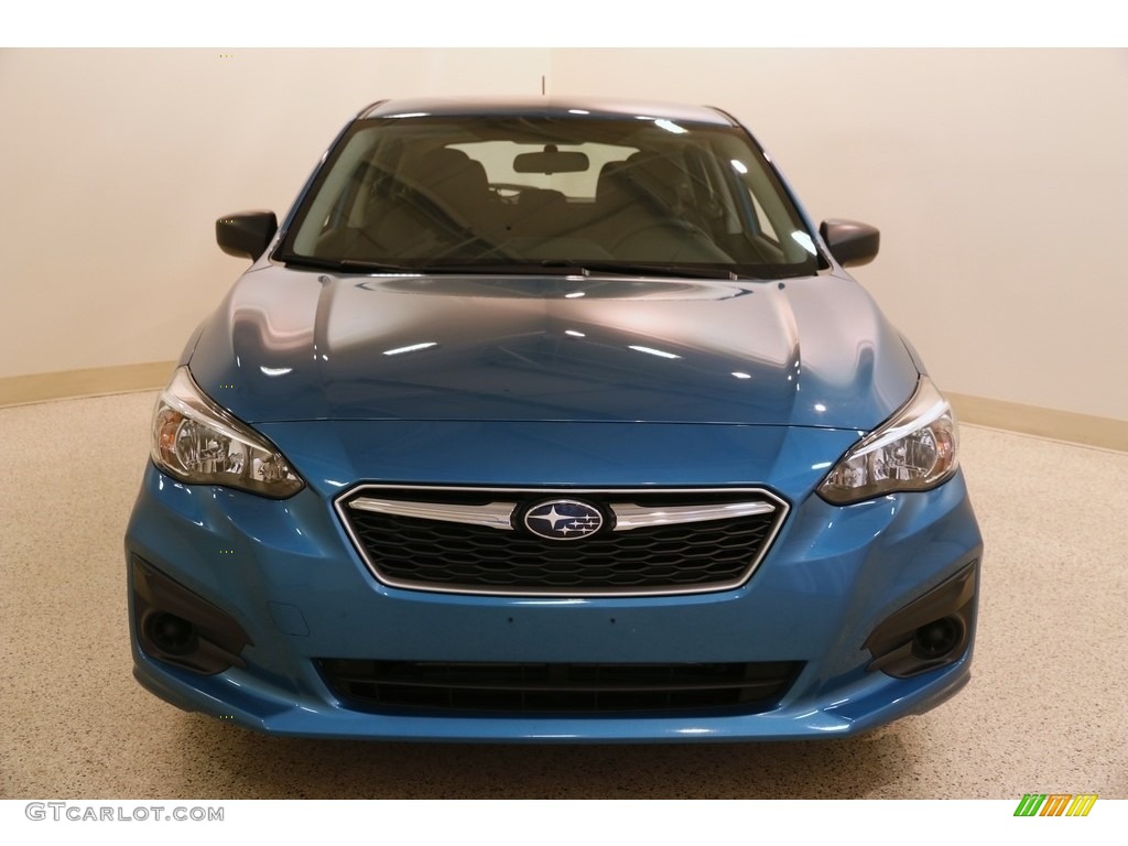 2017 Impreza 2.0i 5-Door - Island Blue Pearl / Black photo #2