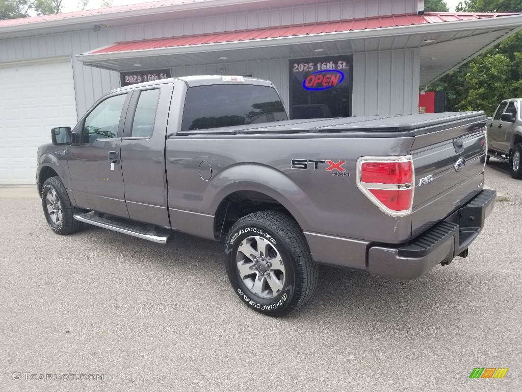 2012 F150 STX SuperCab 4x4 - Ingot Silver Metallic / Steel Gray photo #23