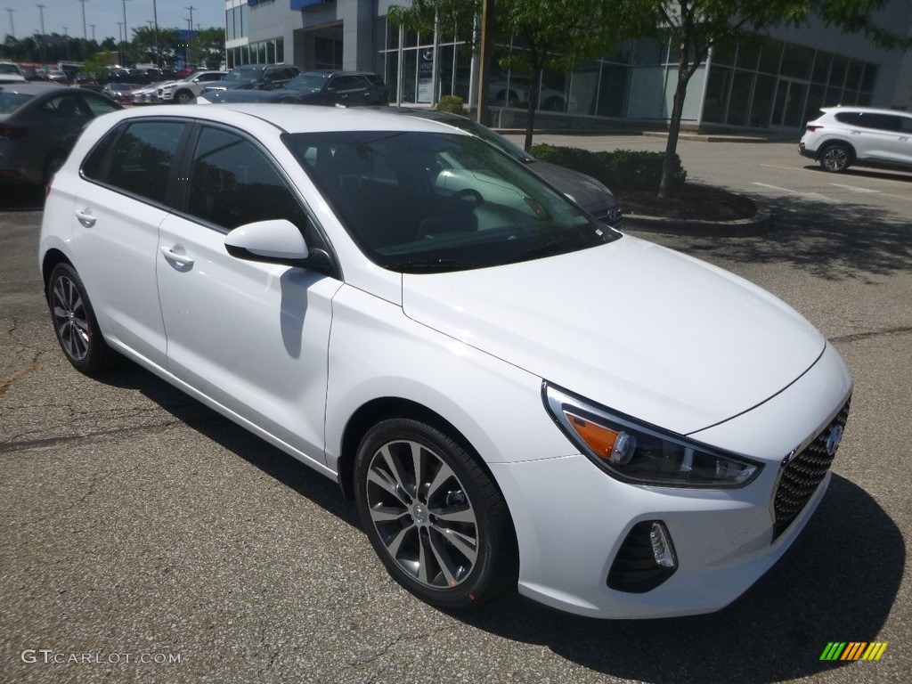 Ceramic White 2019 Hyundai Elantra GT Standard Elantra GT Model Exterior Photo #134694258