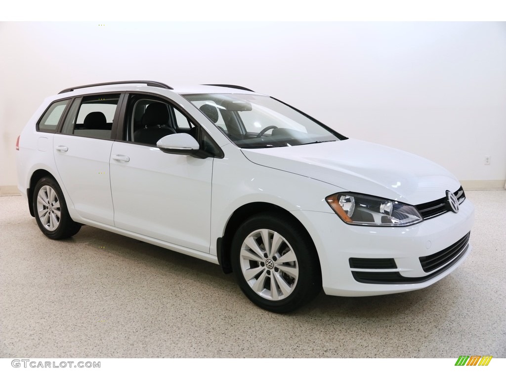 Pure White 2017 Volkswagen Golf SportWagen S Exterior Photo #134694597