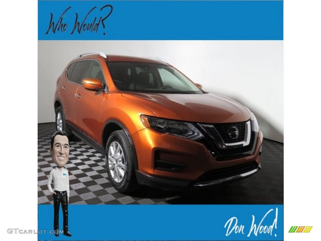 2019 Rogue SV AWD - Monarch Orange Metallic / Charcoal photo #1