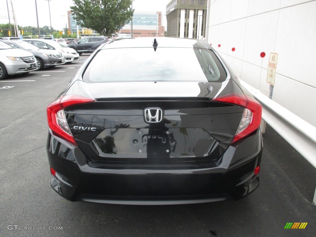 2016 Civic EX-L Sedan - Crystal Black Pearl / Black photo #4