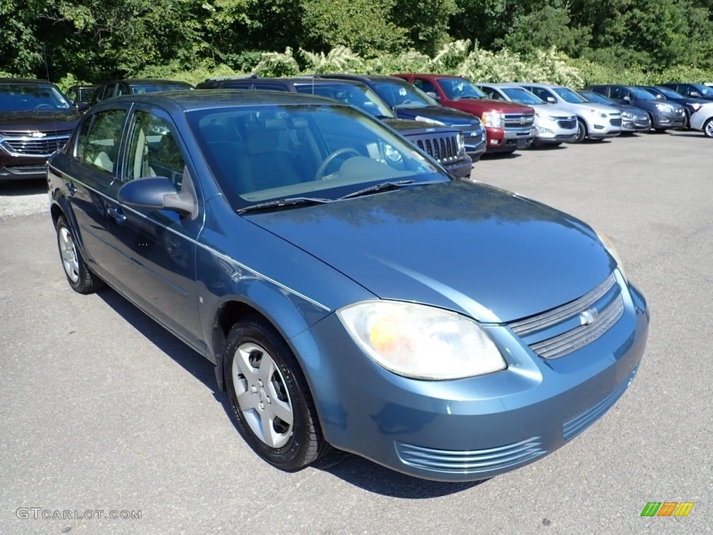 2007 Cobalt LS Sedan - Blue Granite Metallic / Gray photo #5