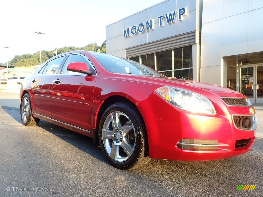 2012 Malibu LT - Crystal Red Tintcoat / Ebony photo #8