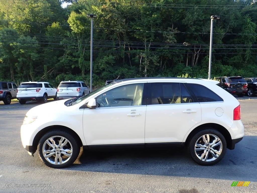 2011 Edge Limited AWD - White Platinum Tri-Coat / Medium Light Stone photo #6