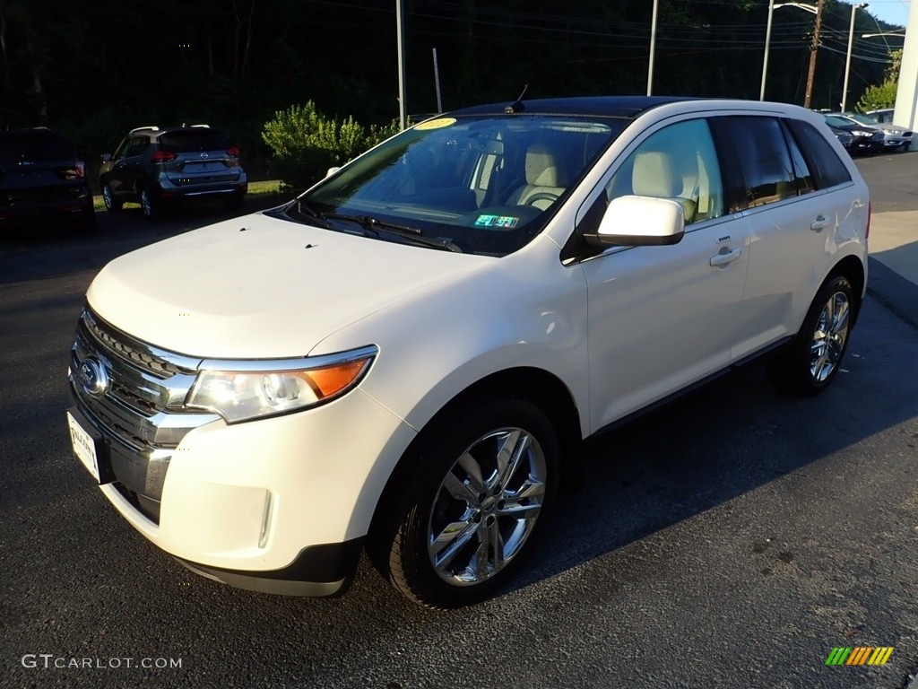 2011 Edge Limited AWD - White Platinum Tri-Coat / Medium Light Stone photo #7