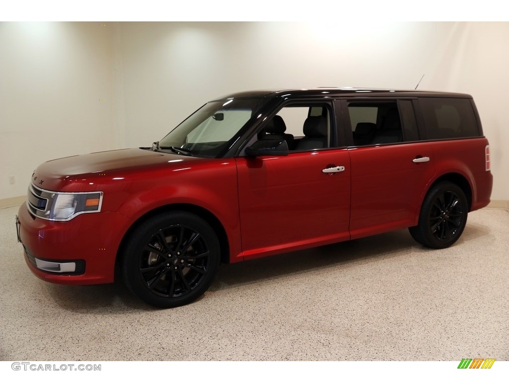 2016 Flex SEL AWD - Ruby Red / Charcoal Black/Light Earth Gray photo #3