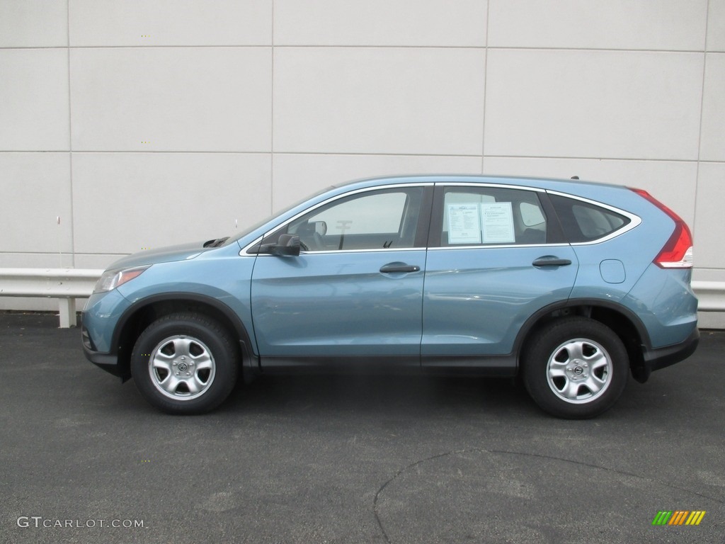 2014 CR-V LX AWD - Mountain Air Metallic / Gray photo #2