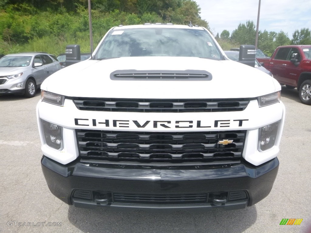 Summit White 2020 Chevrolet Silverado 2500HD Custom Crew Cab 4x4 Exterior Photo #134702001