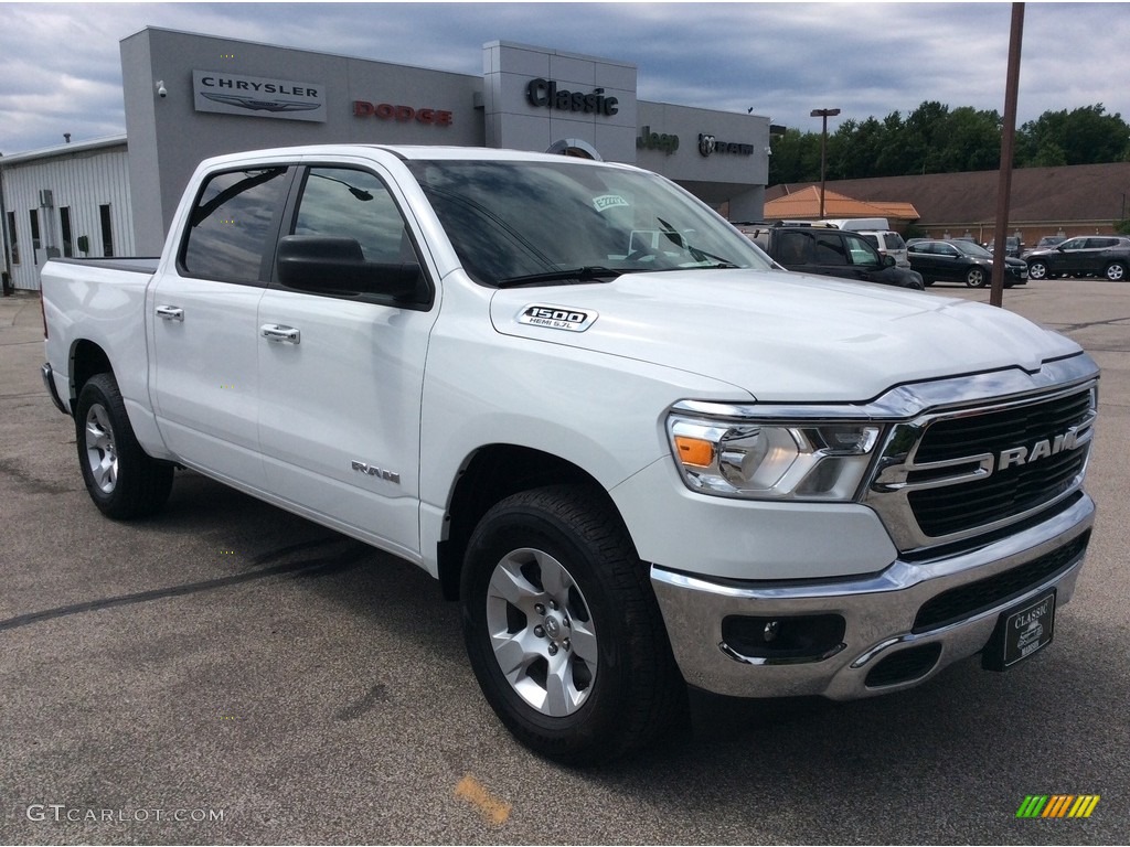 2019 1500 Big Horn Crew Cab 4x4 - Bright White / Black/Diesel Gray photo #1
