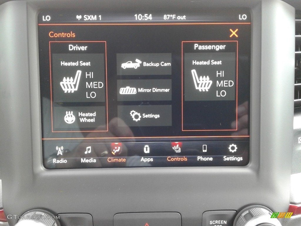 2019 Ram 1500 Big Horn Quad Cab 4x4 Controls Photo #134704341