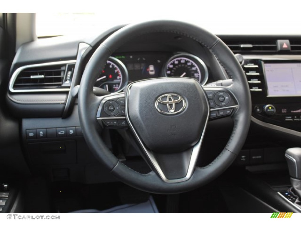 2018 Camry XLE - Ruby Flare Pearl / Black photo #26