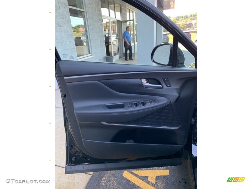 2020 Hyundai Santa Fe Limited AWD Black Door Panel Photo #134706087