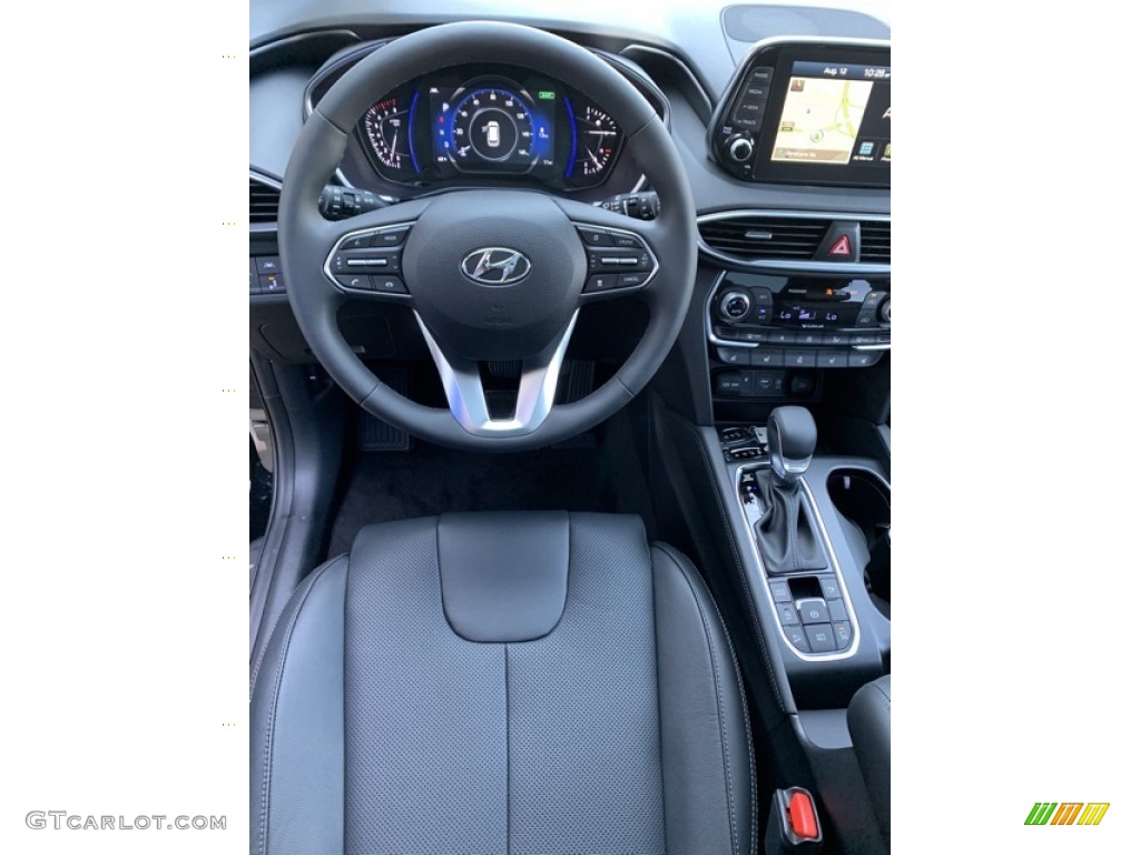 2020 Hyundai Santa Fe Limited AWD Black Steering Wheel Photo #134706114