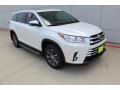 2019 Blizzard Pearl White Toyota Highlander XLE  photo #2