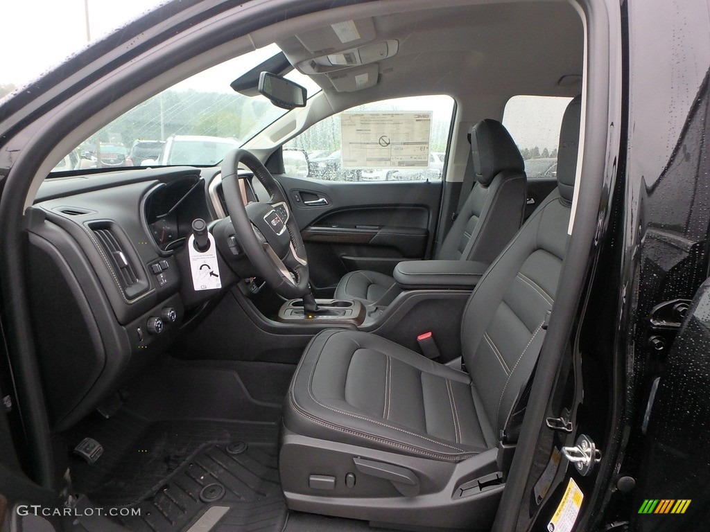Jet Black Interior 2019 GMC Canyon Denali Crew Cab 4WD Photo #134712494