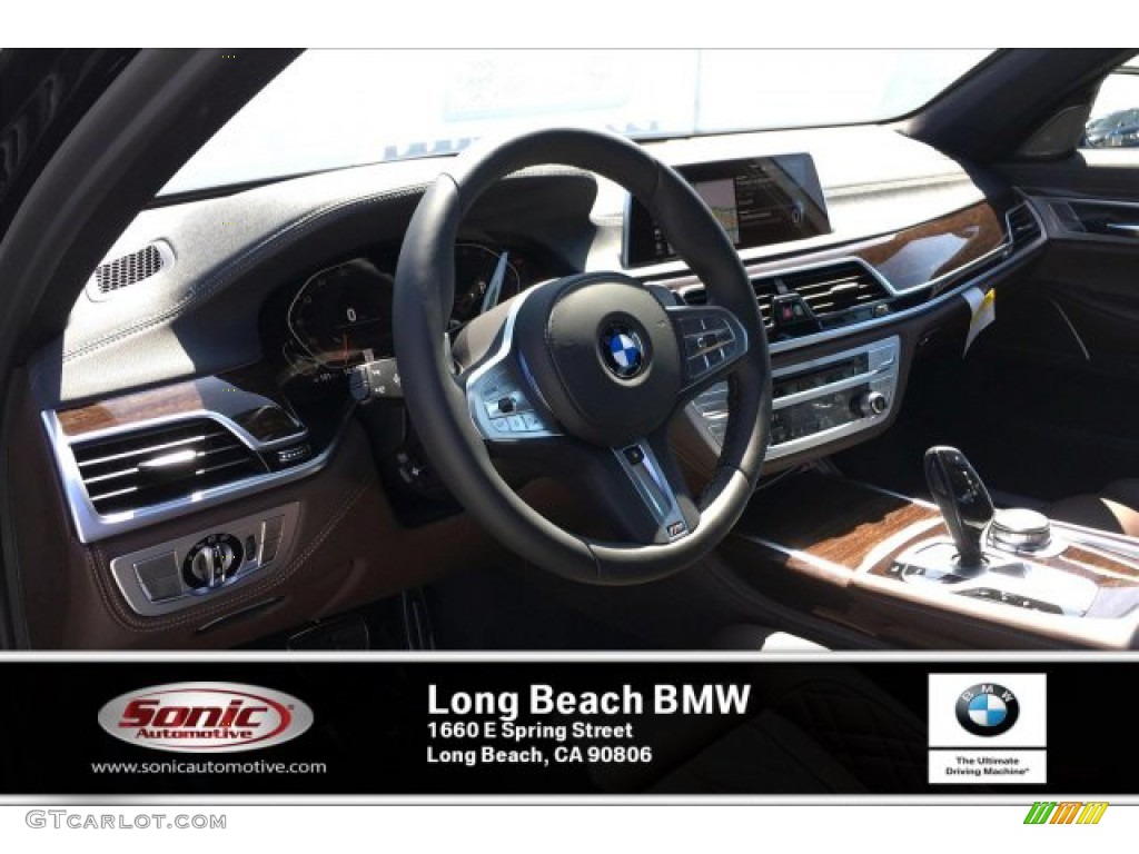 2020 7 Series 740i Sedan - Black Sapphire Metallic / Mocha photo #4