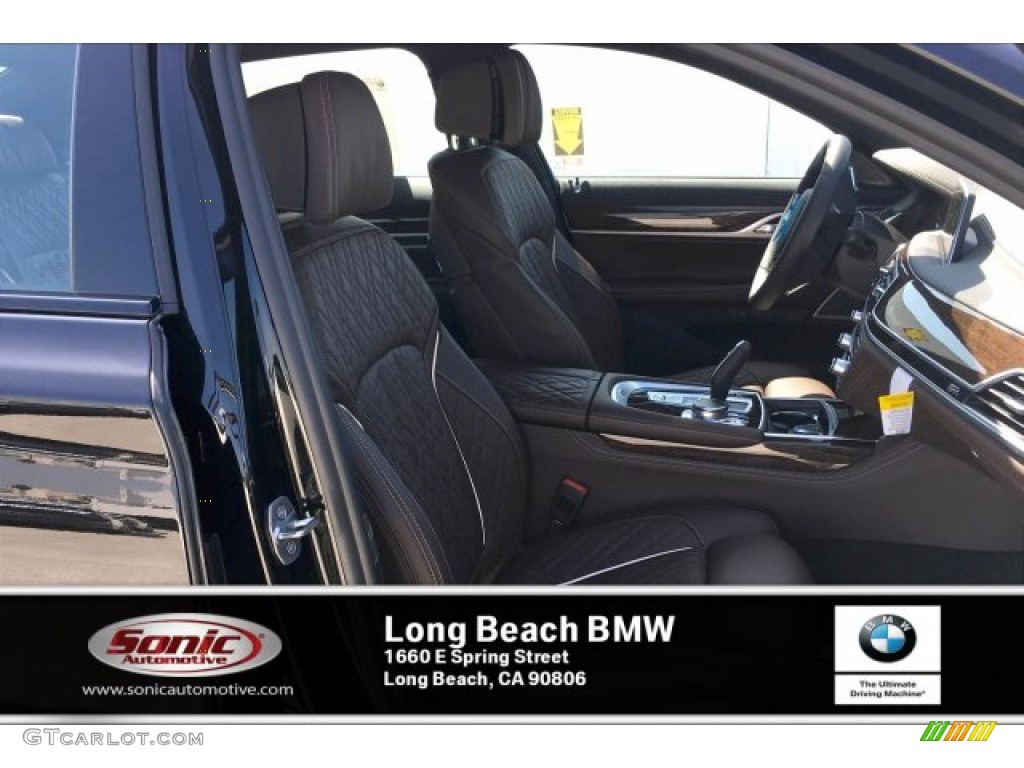 2020 7 Series 740i Sedan - Black Sapphire Metallic / Mocha photo #7