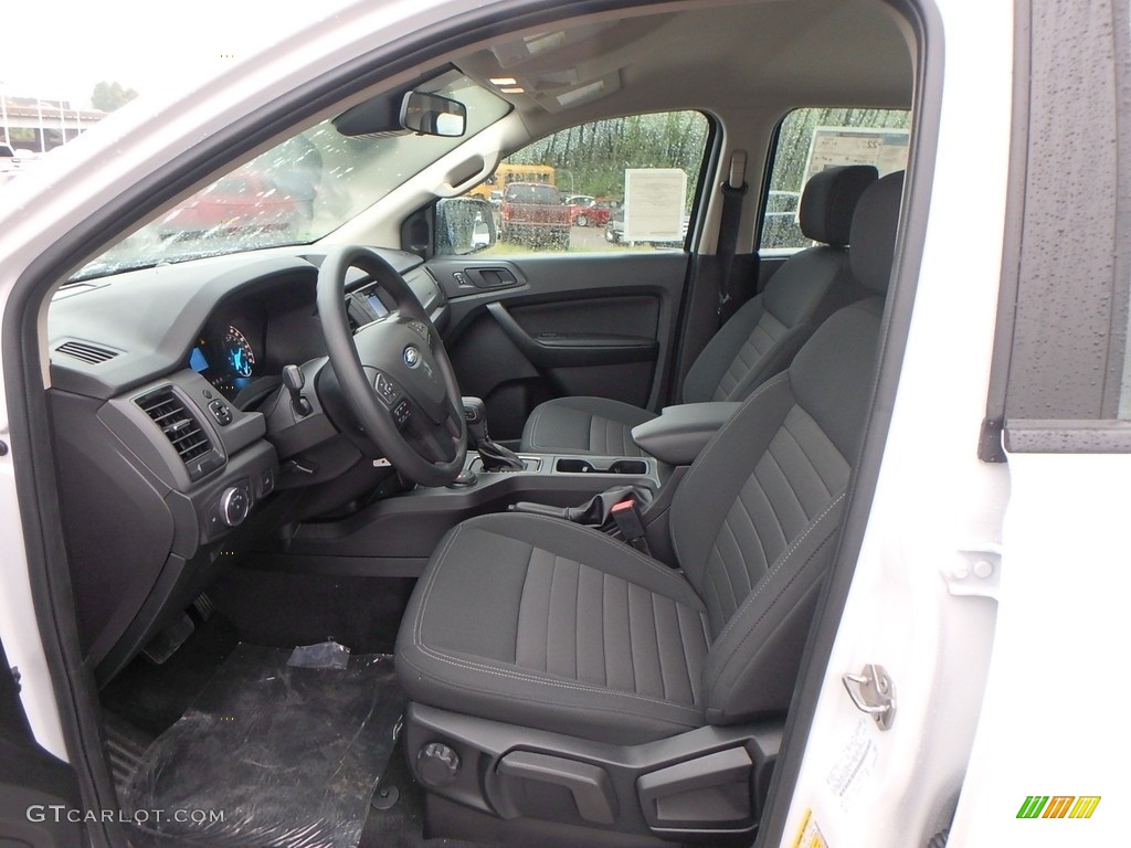 Ebony Interior 2019 Ford Ranger STX SuperCrew 4x4 Photo #134714861