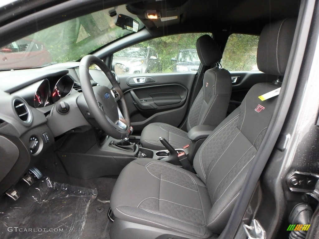 Charcoal Black Interior 2019 Ford Fiesta ST Hatchback Photo #134715551