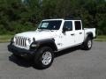 2020 Bright White Jeep Gladiator Sport 4x4  photo #2