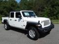 2020 Bright White Jeep Gladiator Sport 4x4  photo #4