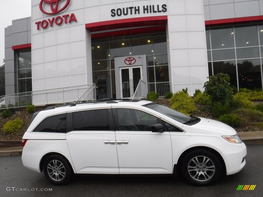 2013 Odyssey EX-L - Taffeta White / Gray photo #2