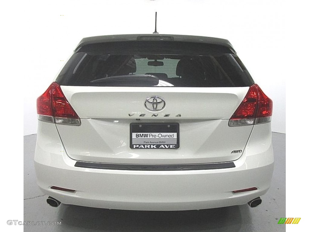 2011 Venza V6 AWD - Blizzard Pearl White / Ivory photo #4