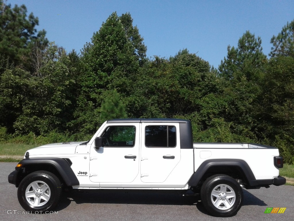 Bright White Jeep Gladiator