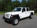 2020 Bright White Jeep Gladiator Sport 4x4  photo #2