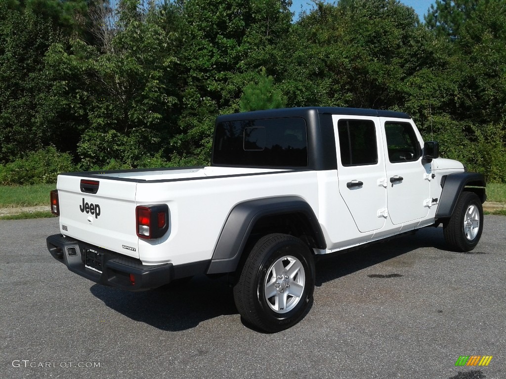 2020 Gladiator Sport 4x4 - Bright White / Black photo #6