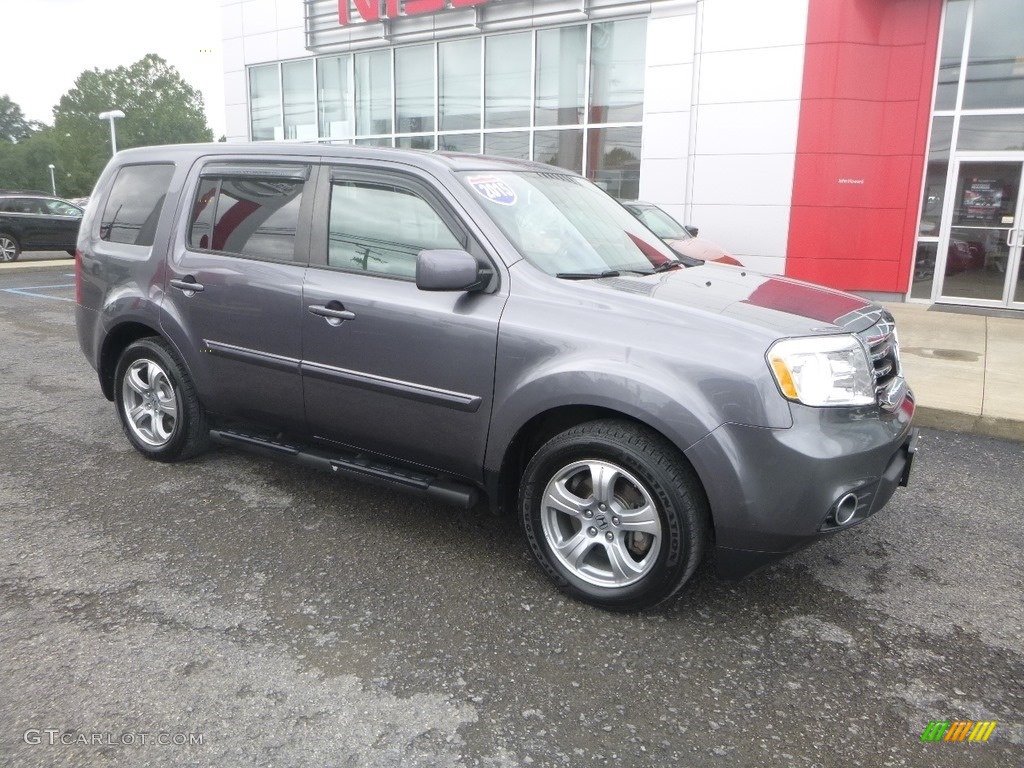 2015 Pilot EX 4WD - Modern Steel Metallic / Gray photo #1