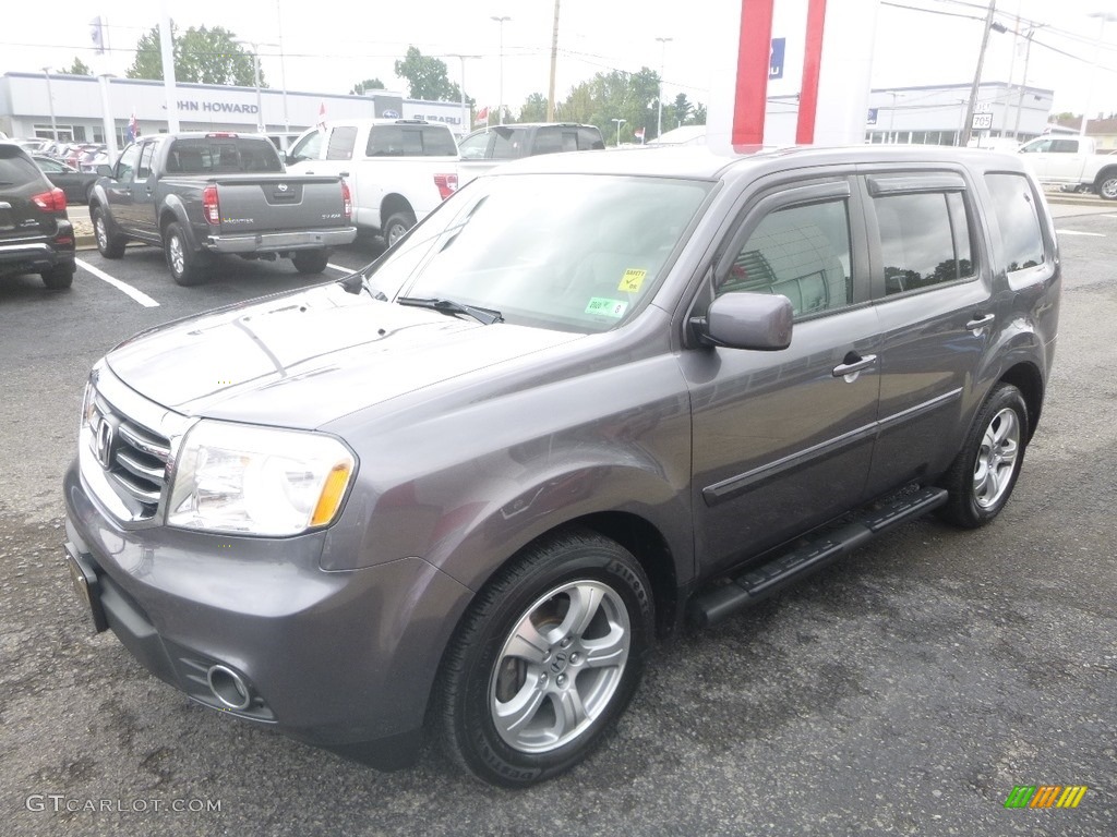 2015 Pilot EX 4WD - Modern Steel Metallic / Gray photo #7