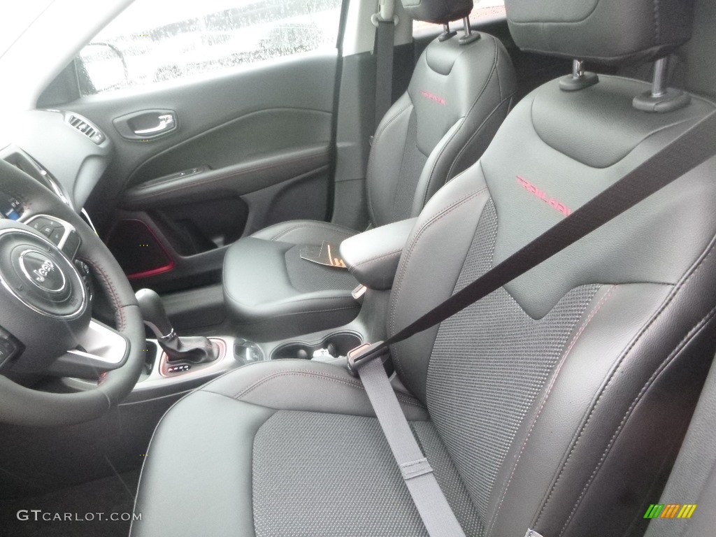 Black/Ruby Interior 2019 Jeep Compass Trailhawk 4x4 Photo #134722388