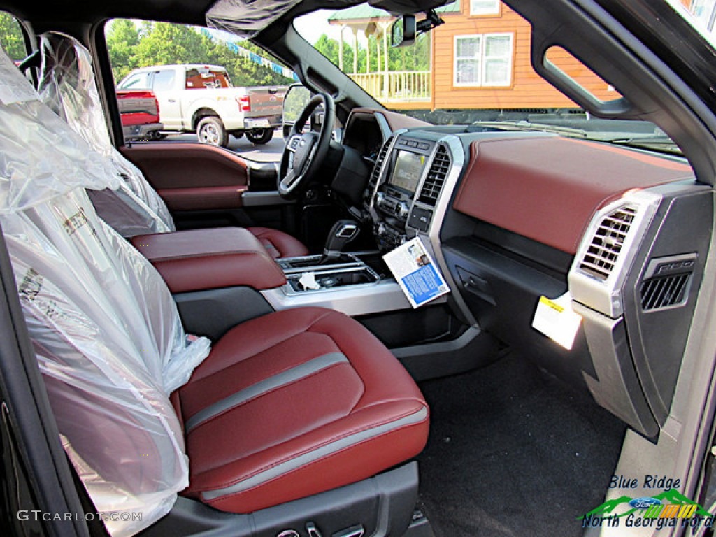 2019 F150 Platinum SuperCrew 4x4 - Agate Black / Dark Marsala photo #33