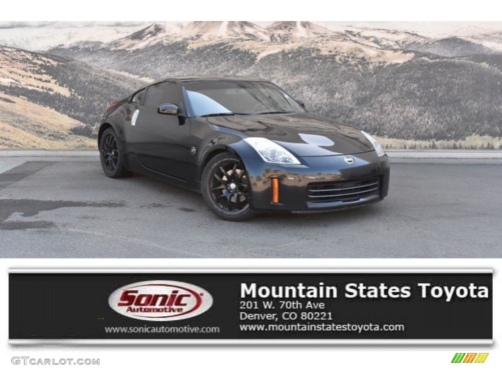 2008 350Z Enthusiast Coupe - Magnetic Black / Carbon photo #1