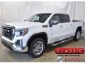 White Frost Tricoat 2019 GMC Sierra 1500 SLT Crew Cab 4WD