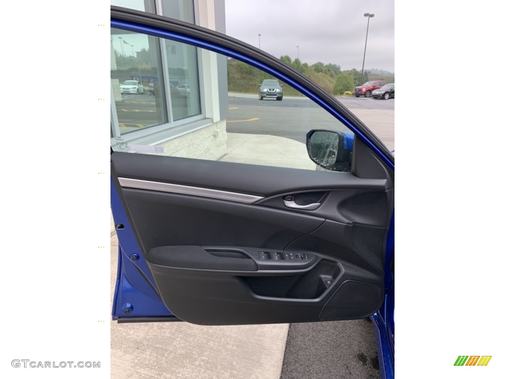 2019 Civic LX Sedan - Agean Blue Metallic / Black photo #10