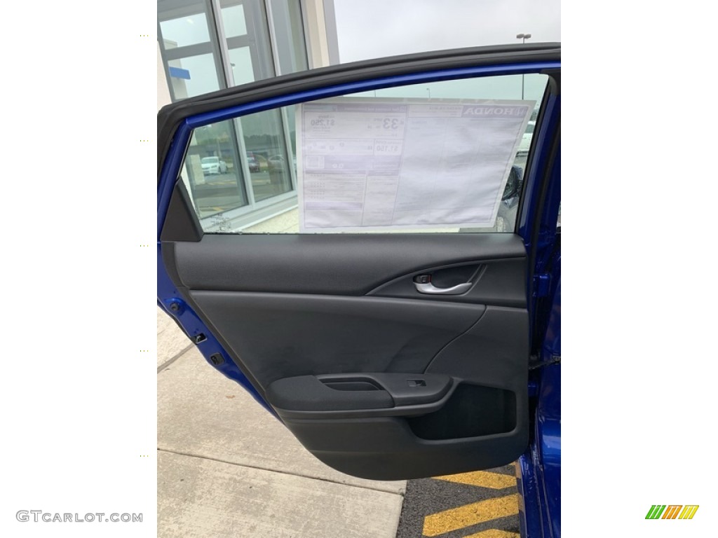 2019 Civic LX Sedan - Agean Blue Metallic / Black photo #16