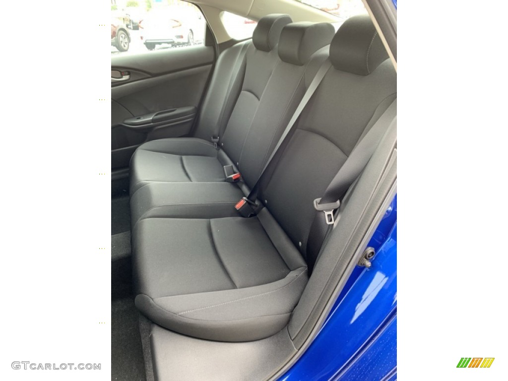 2019 Civic LX Sedan - Agean Blue Metallic / Black photo #18